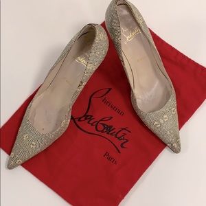 Christian Louboutin heels with bag